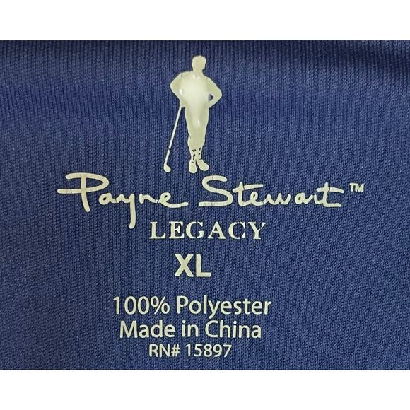 Payne Stewart Legacy XL Men’s 1/4 Zip Pullover – Blue Golf Sweater – Fleece - Picture 5 of 15